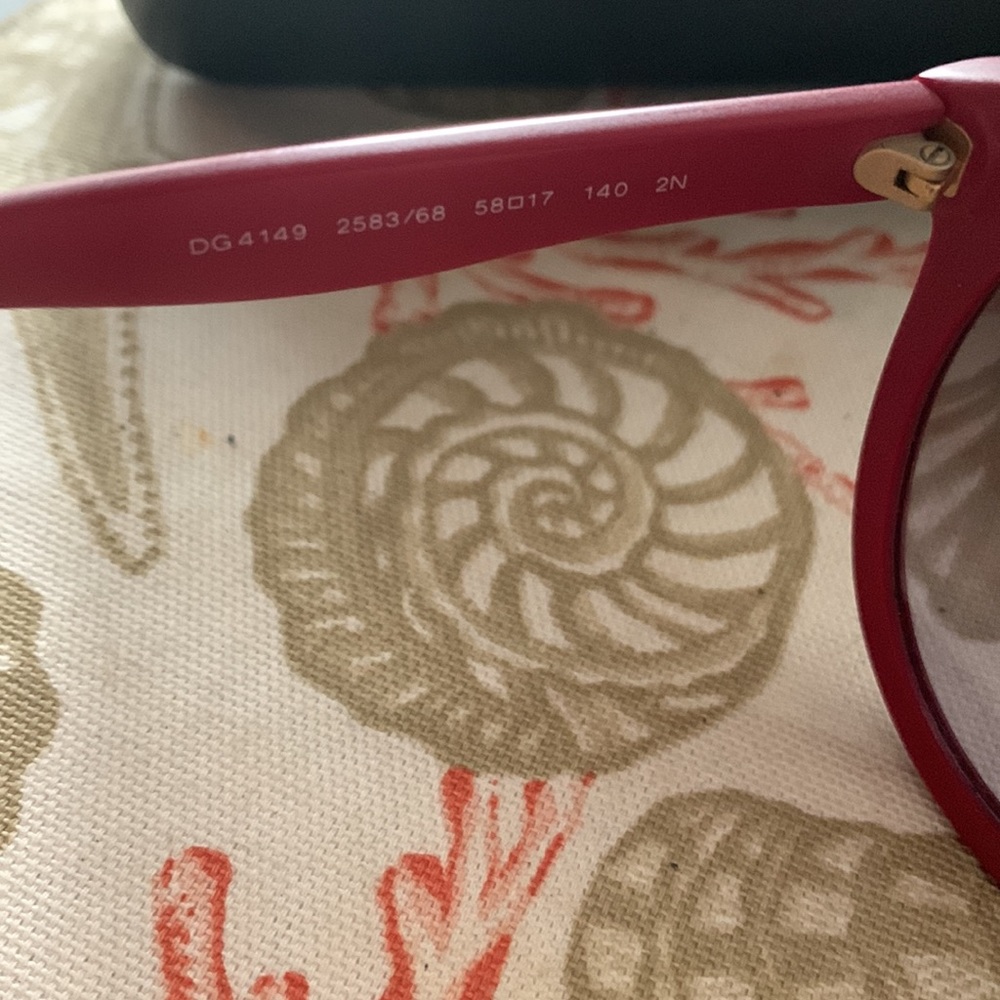Dolce and Gabbana (Burgundy color) Sunglasses style # DG4149 - Picture 8 of 10